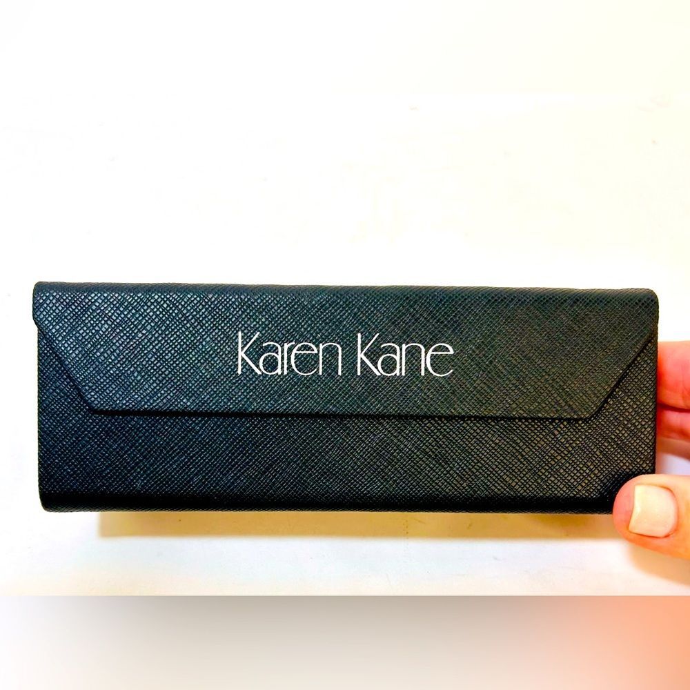Karen Kane Black Triangular Folding Collapsible Hard Case for Glasses